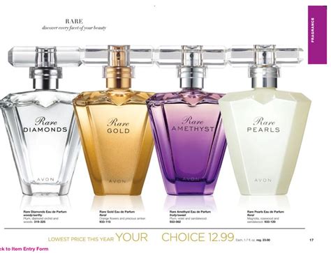 avon perfumes price list.